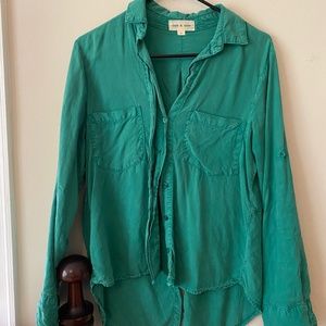 Cloth and Stone Green Button Down